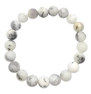 8MM White Opal Bracelet
